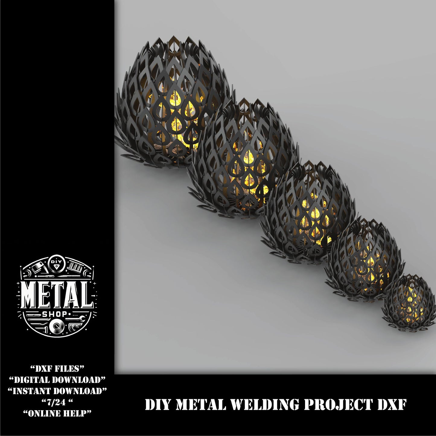 LOTUS Firepit Dxf Files for Plasma Cutting, Welding Project, Weld Kit,Metalworking Files, Welding,Metal Art,Abstract Metal Art, Firepit CNC