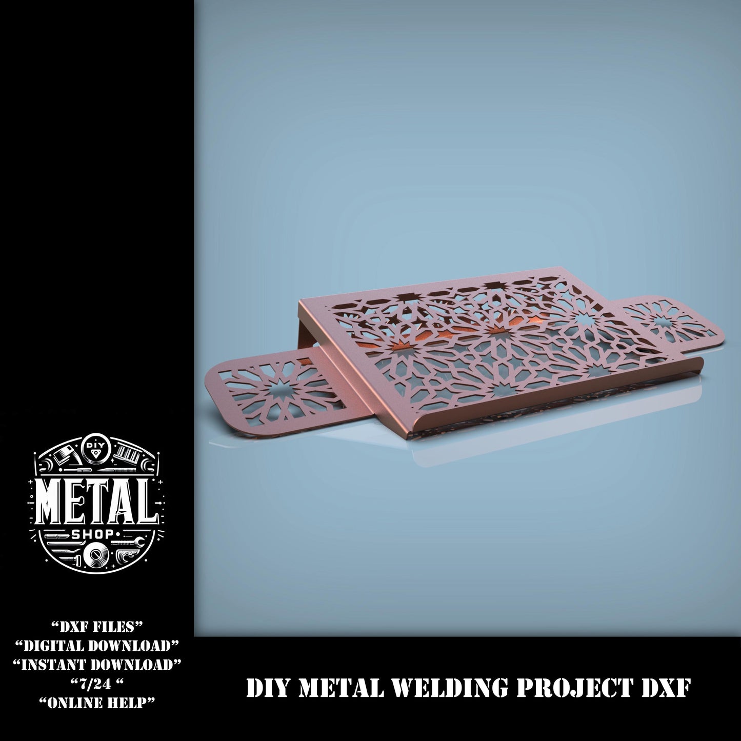 New Desktop Laptop Holder Stand Dxf Files, Sheet Metal Laptop Cooler Diy Dxf Files, Metal Welding Project DXF Plans, dwg/dxf files download
