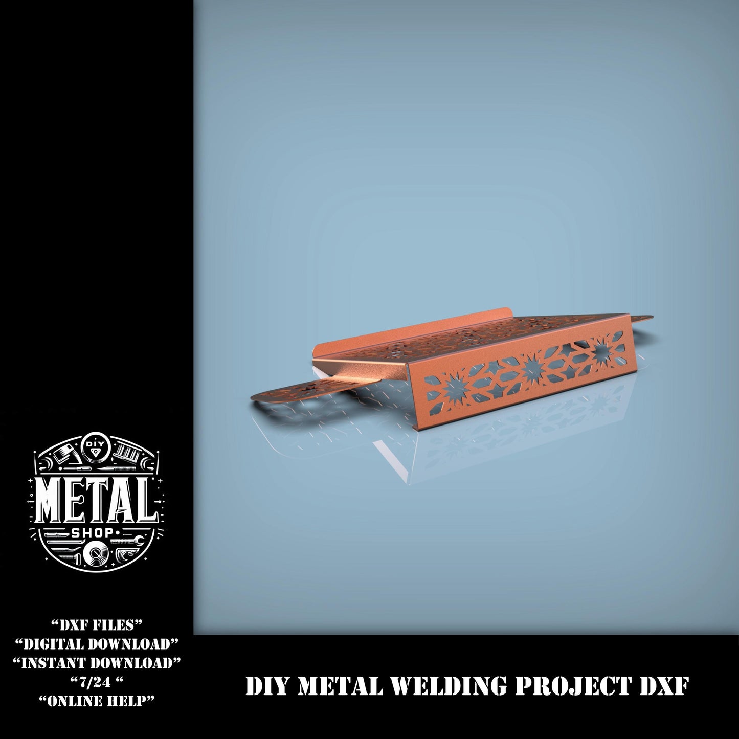 New Desktop Laptop Holder Stand Dxf Files, Sheet Metal Laptop Cooler Diy Dxf Files, Metal Welding Project DXF Plans, dwg/dxf files download