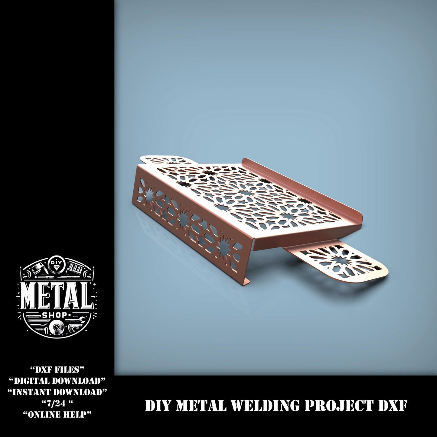 New Desktop Laptop Holder Stand Dxf Files, Sheet Metal Laptop Cooler Diy Dxf Files, Metal Welding Project DXF Plans, dwg/dxf files download