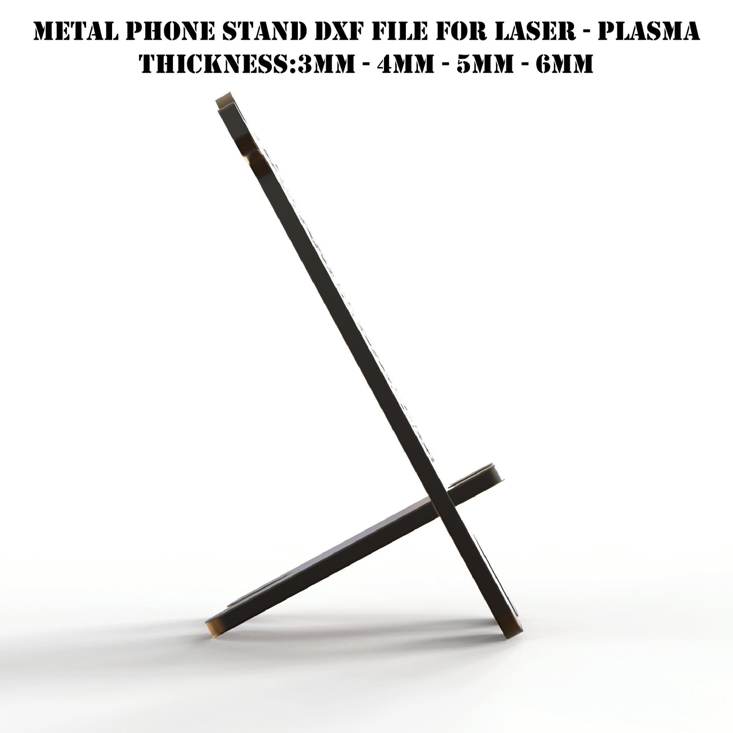 DIY Antique Phone Stand DXF Cutting Files, Charging Dock DXF Cut Files , dwg/dxf files download, metal laser/plasma cnc