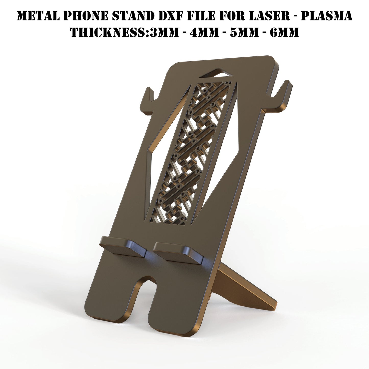 DIY Antique Phone Stand DXF Cutting Files, Charging Dock DXF Cut Files , dwg/dxf files download, metal laser/plasma cnc