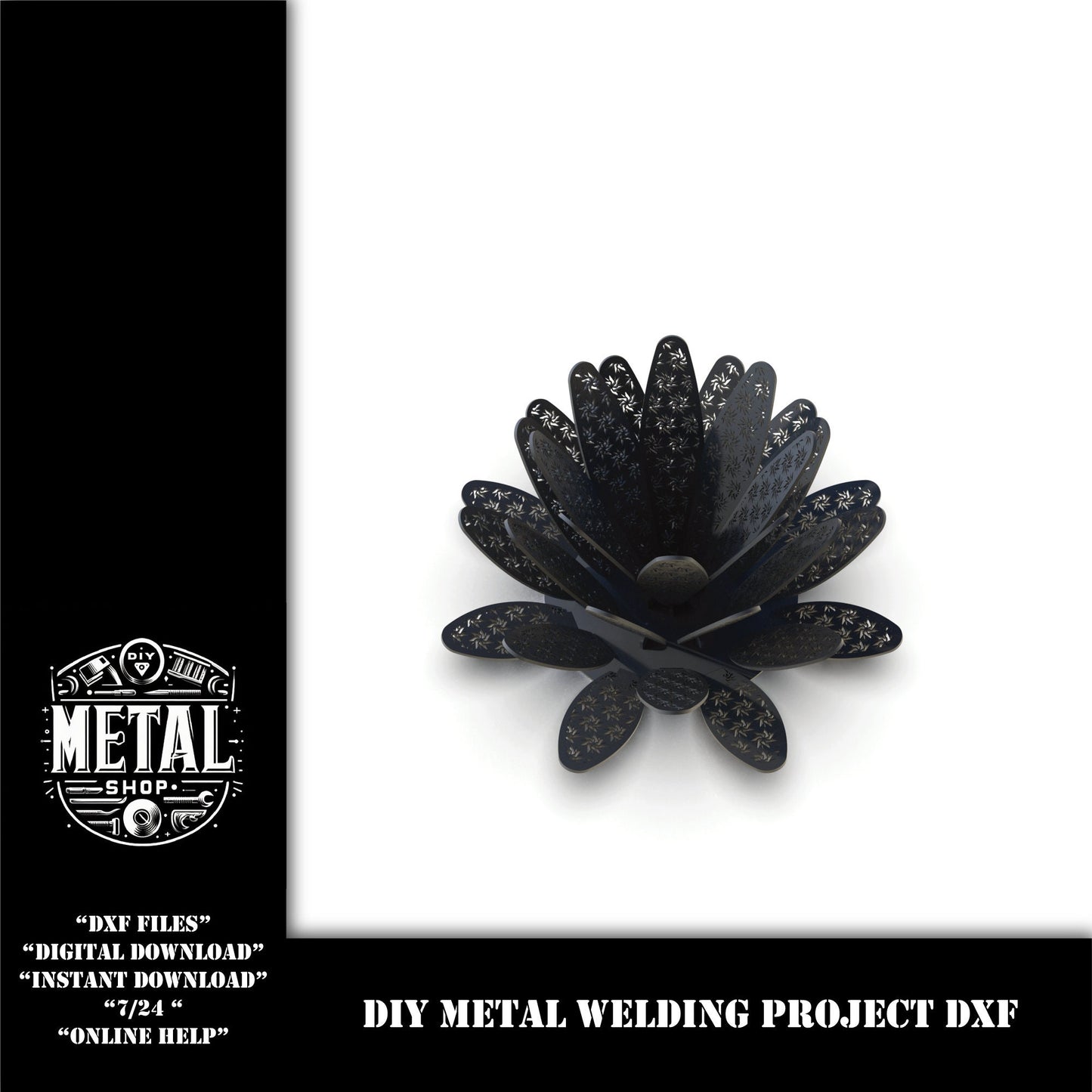 DIY Ornament Garden Decor Weld Project Plans Dxf for 5mm, diy weld kit, welding project templates, diy project, dxf files for plasma laser