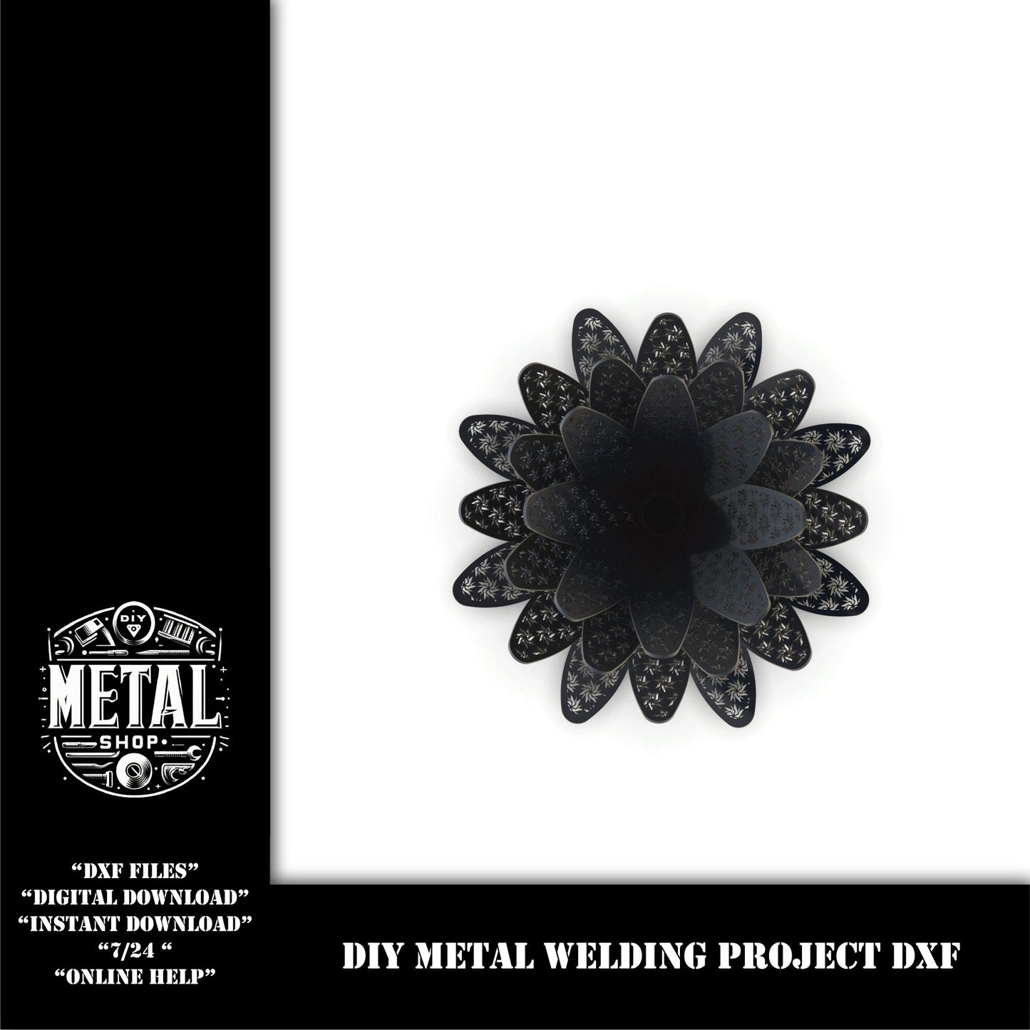 DIY Ornament Garden Decor Weld Project Plans Dxf for 5mm, diy weld kit, welding project templates, diy project, dxf files for plasma laser