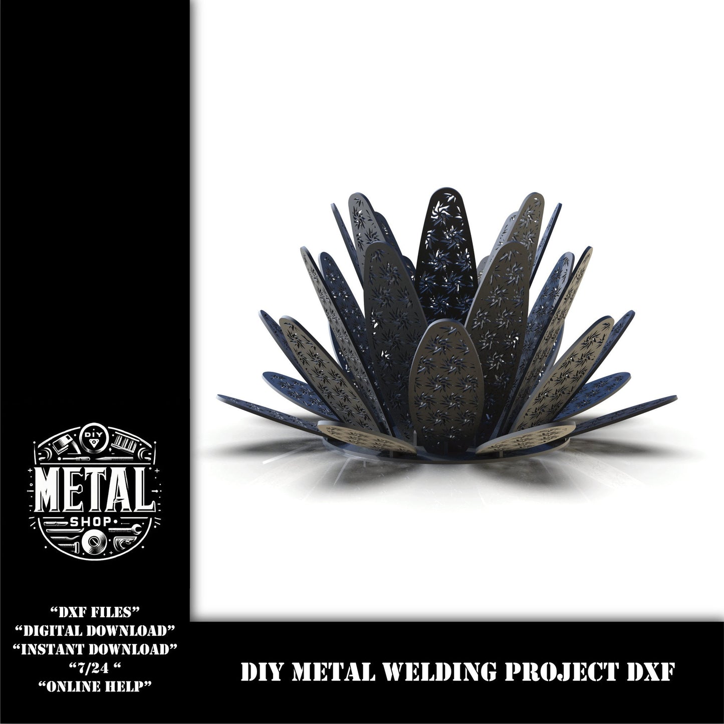 DIY Ornament Garden Decor Weld Project Plans Dxf for 5mm, diy weld kit, welding project templates, diy project, dxf files for plasma laser