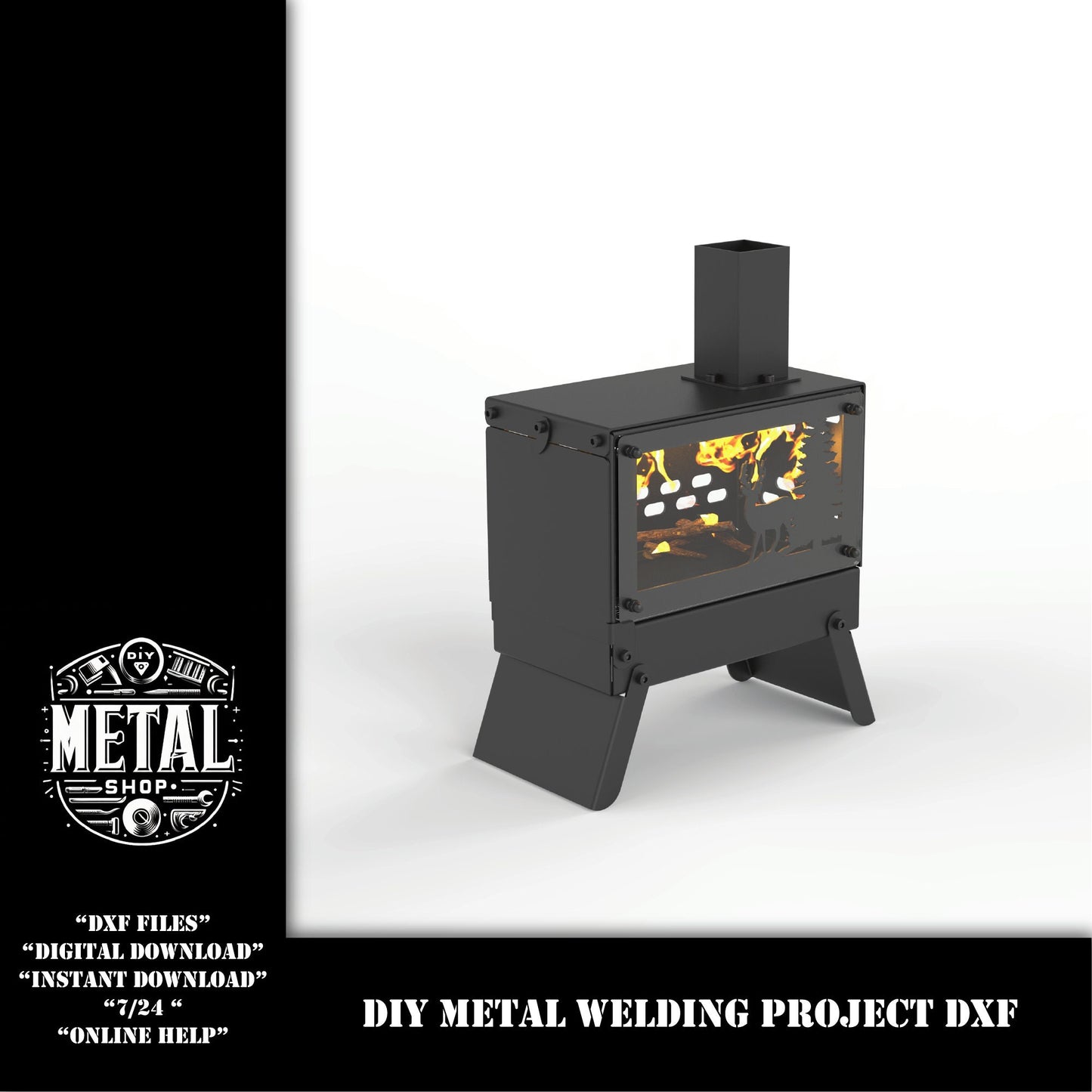 DIY Collapsible Portable Stove Project Plans Dxf files, diy bend kit  , diy project, dxf files for plasma laser cnc