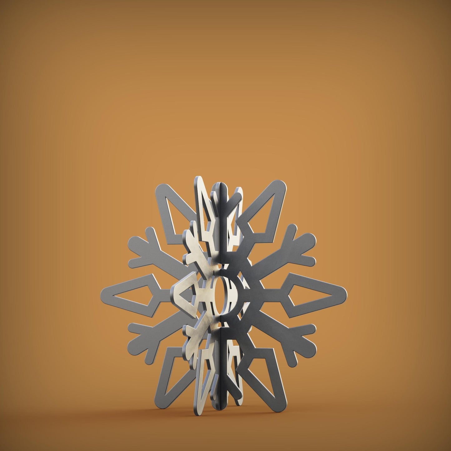 Diy Snow Flake V2 Dxf files for plasma lasercut cnc, dxf files download, diy welding plans cut files for 3d star