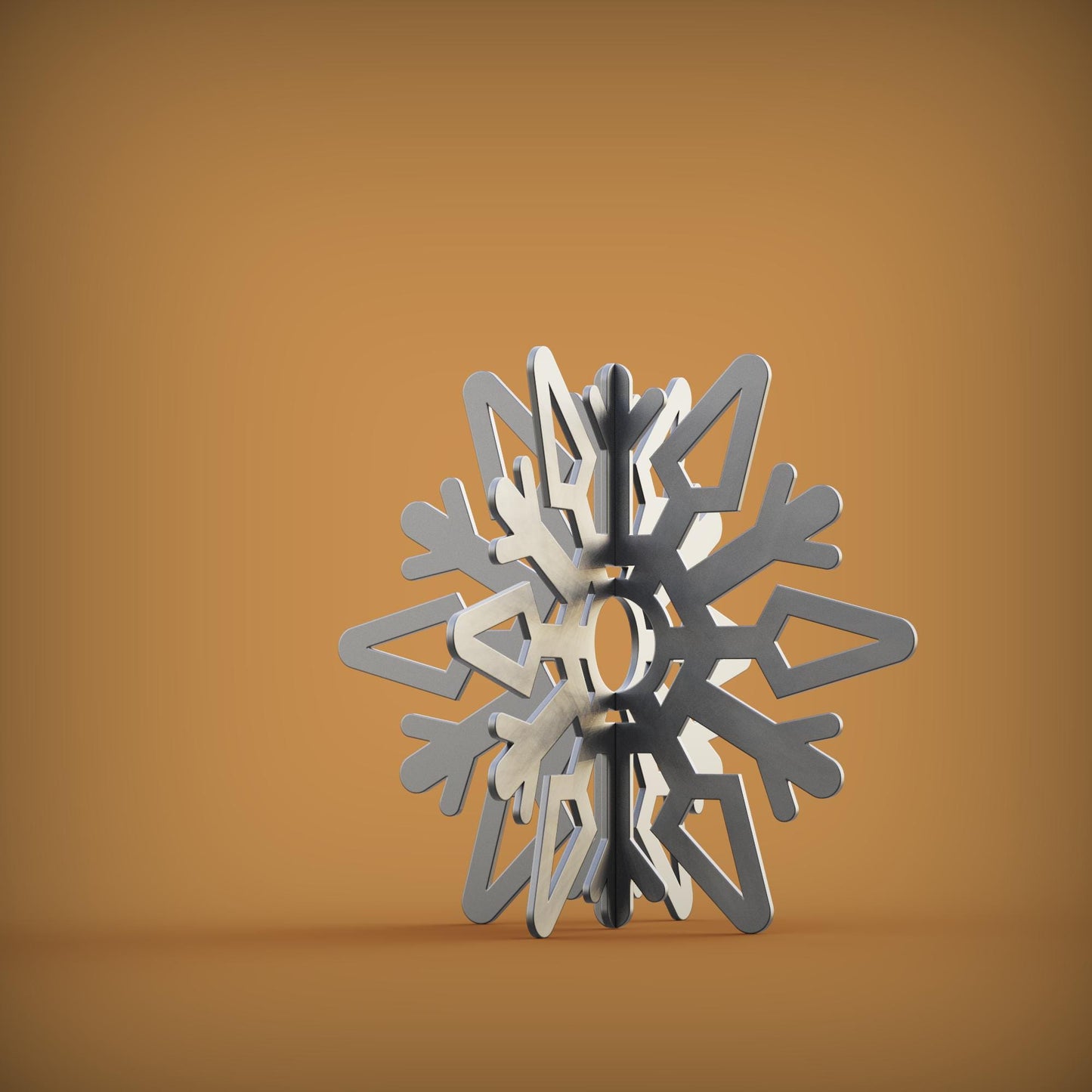 Diy Snow Flake V2 Dxf files for plasma lasercut cnc, dxf files download, diy welding plans cut files for 3d star